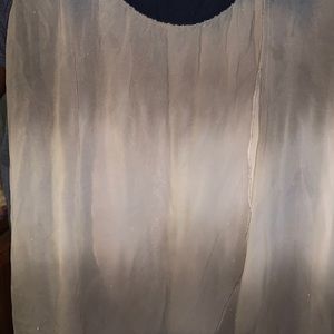 Blue tie dye flowing top